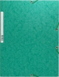 Exacompta obal na spisy s gumičkou A4, zelený, 245g
