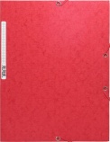 Exacompta obal na spisy s gumičkou A4, červený, 245g