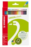 STABILO GREENcolors súprava farbičiek 18 ks