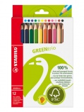 STABILO GREENtrio súprava hrubých farebných ceruziek 12ks
