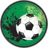 AMSCAN papierový tanier, 23cm, 8ks, futbal 2020, Goal Getter VÝPREDAJ