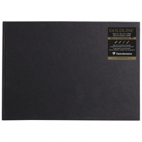 Clairefontaine Goldline zošit 29,7x21cm, 140g, 64strán, čierny