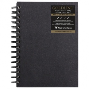 Clairefontaine goldline špirálový zošit 14,8x21