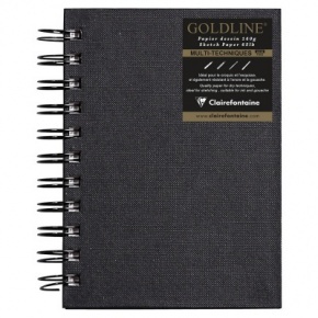 Clairefontaine goldline špirálový zošit 10,5x14,8