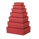 Rössler darčeková krabica (12x16x5 cm) metálovo granátovo červená (13411453530)