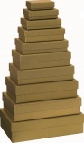 Stewo darčeková krabica (12x8x3 cm, 8.veľkosť) One Colour, zlatá