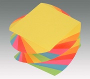 Goldex poznámkový blok skrútený farebný 9x9x6