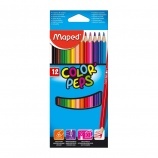 Maped farebné ceruzky 12 ks color peps, trojhranné