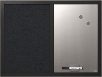 Bi-Office magnetická tabuľa+výveska, 60x45 cm, exluzívna, čierna